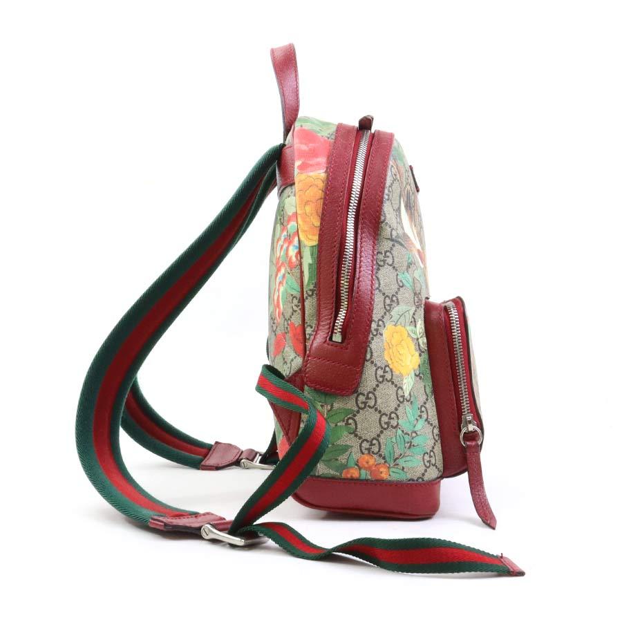 GUCCI（グッチ） リュック GGスプリームキャンバス/レザー ベージュ