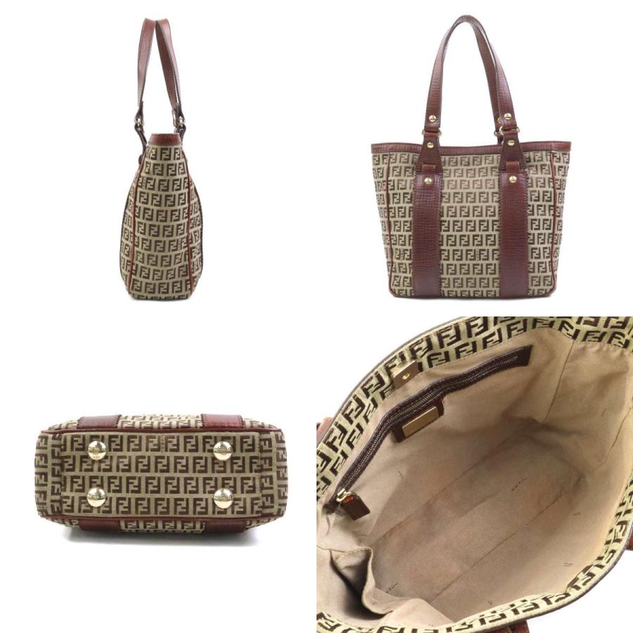 FENDI（フェンディ） ショルダーバッグ ズッキーノ キャンバス/レザー