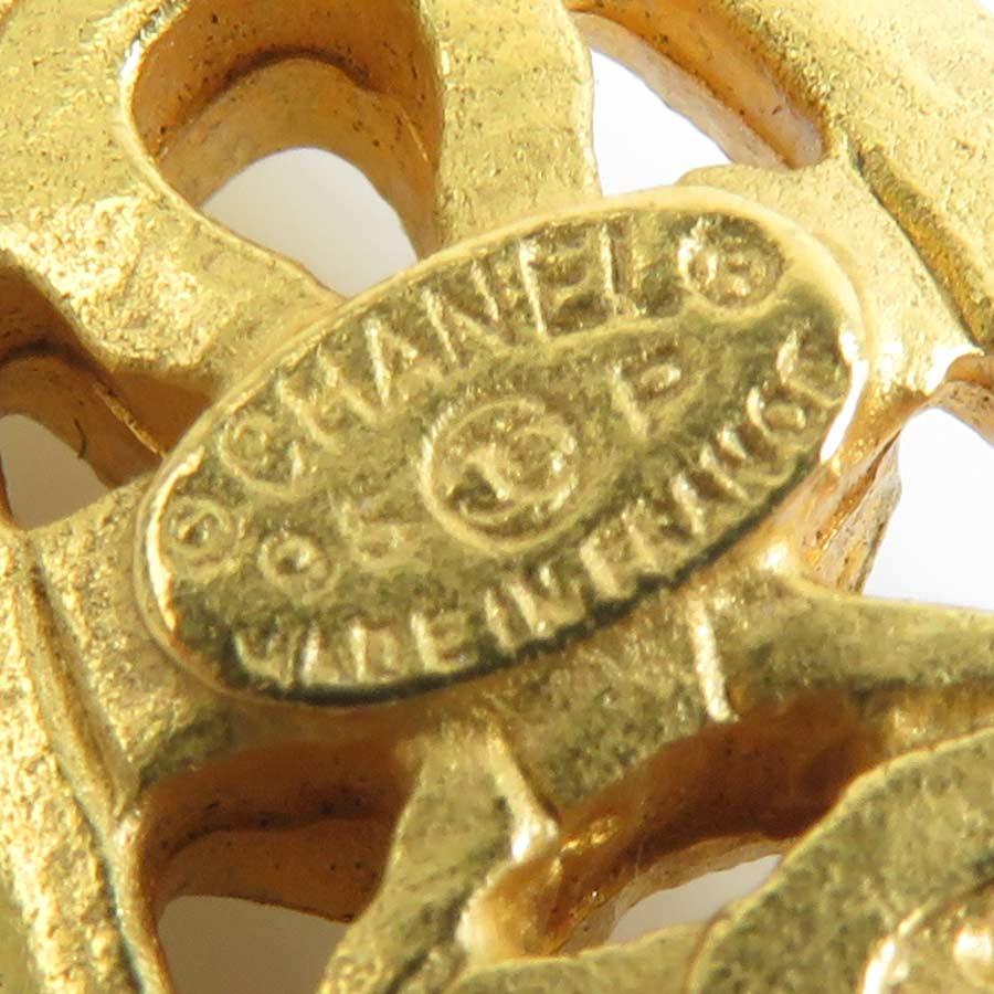 シャネル CHANEL ネックレス ココマーク メタル/フェイクパール ゴールド_7