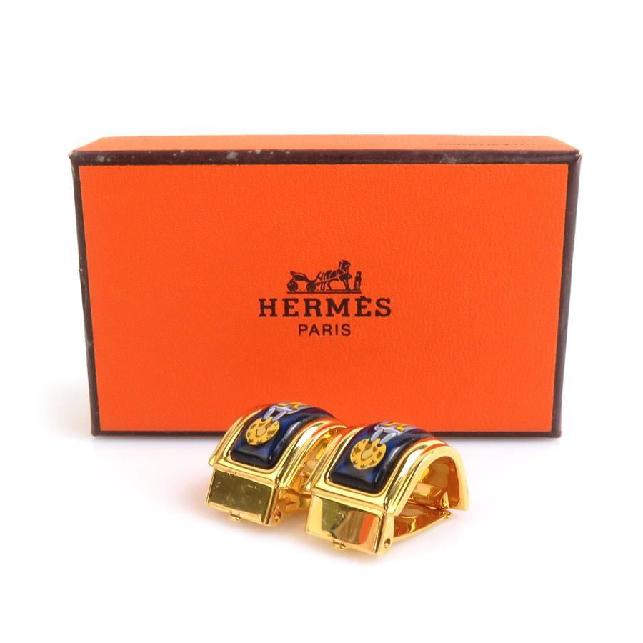 HERMES（エルメス） イヤリング 七宝焼き メタル/エナメル ゴールド