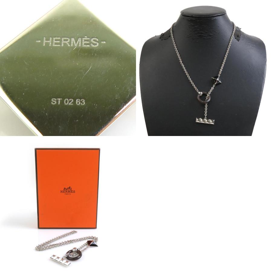 HERMES エルメス ネックレス Medor XO メタル/バッファロー