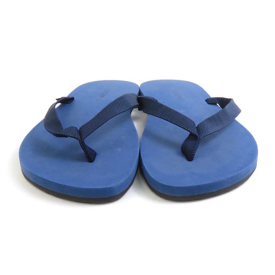 HERMES エルメス ビーチサンダル ネイビーブルー 14066 メンズ【中古】 e60698i HERMES（エルメス） ビーチサンダル ラバー/ポリエチレン ネイビー