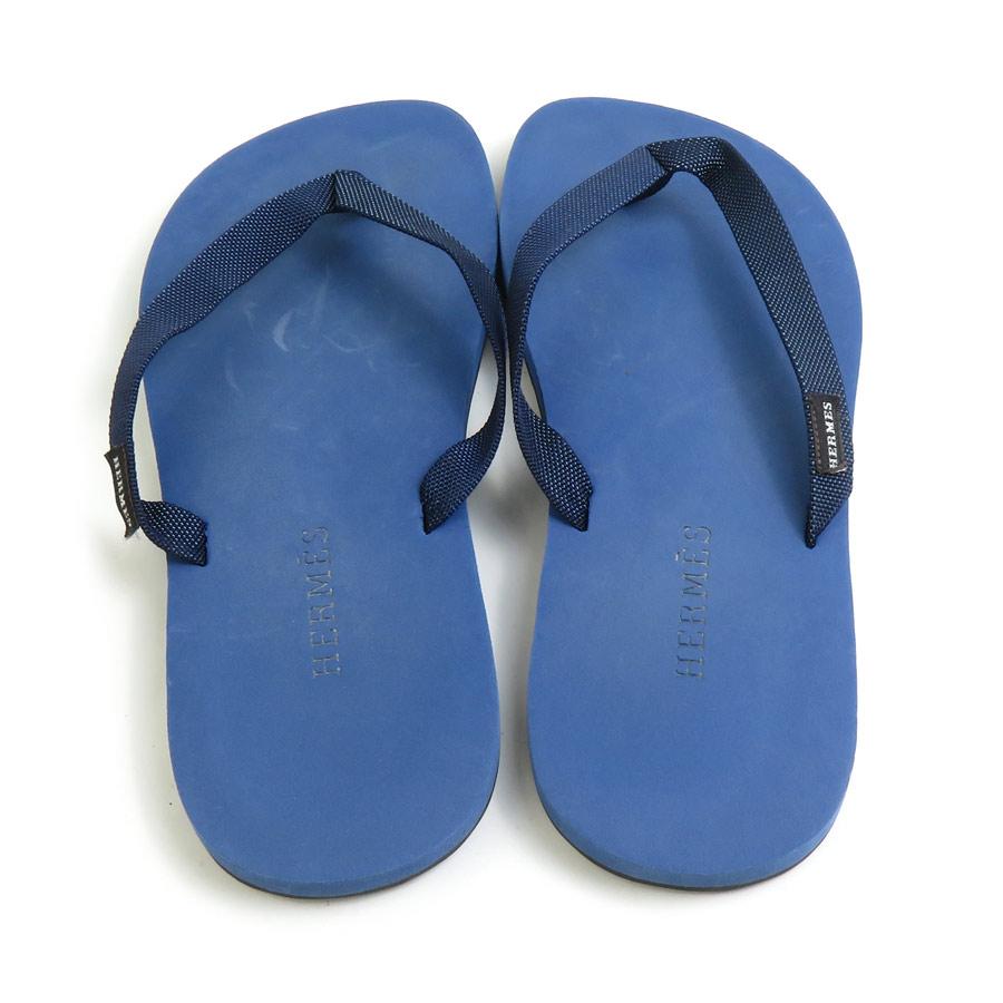 HERMES（エルメス） ビーチサンダル ラバー/ポリエチレン ネイビー