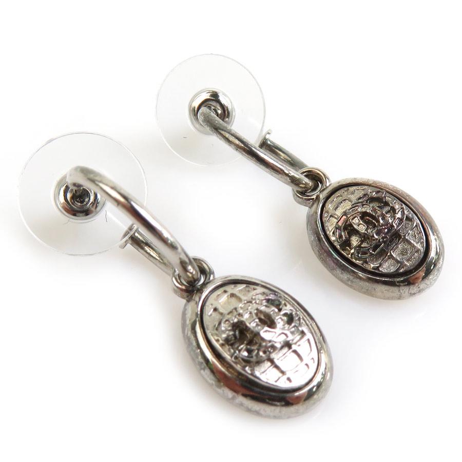 美品 シャネル COCOマークピアス メタル&ストラスシルバー 両耳 楽天市場】CHANEL シャネル Coco Mark Earrings ココマークイヤリング