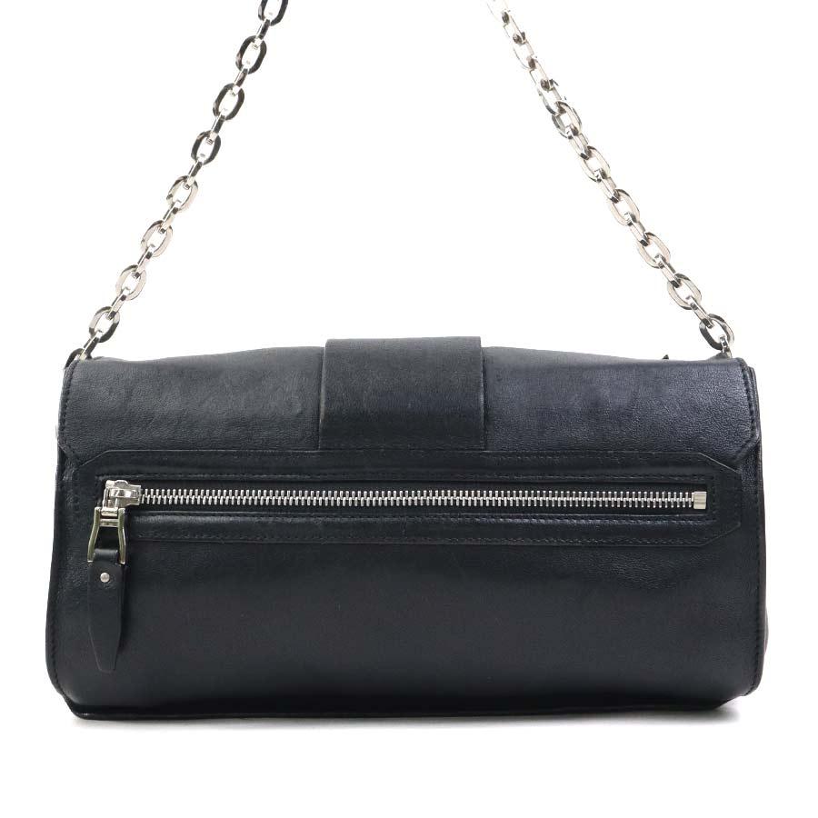 ヴェルサーチ VERSACE 2Wayバッグ ショルダーバッグ レザー ブラック