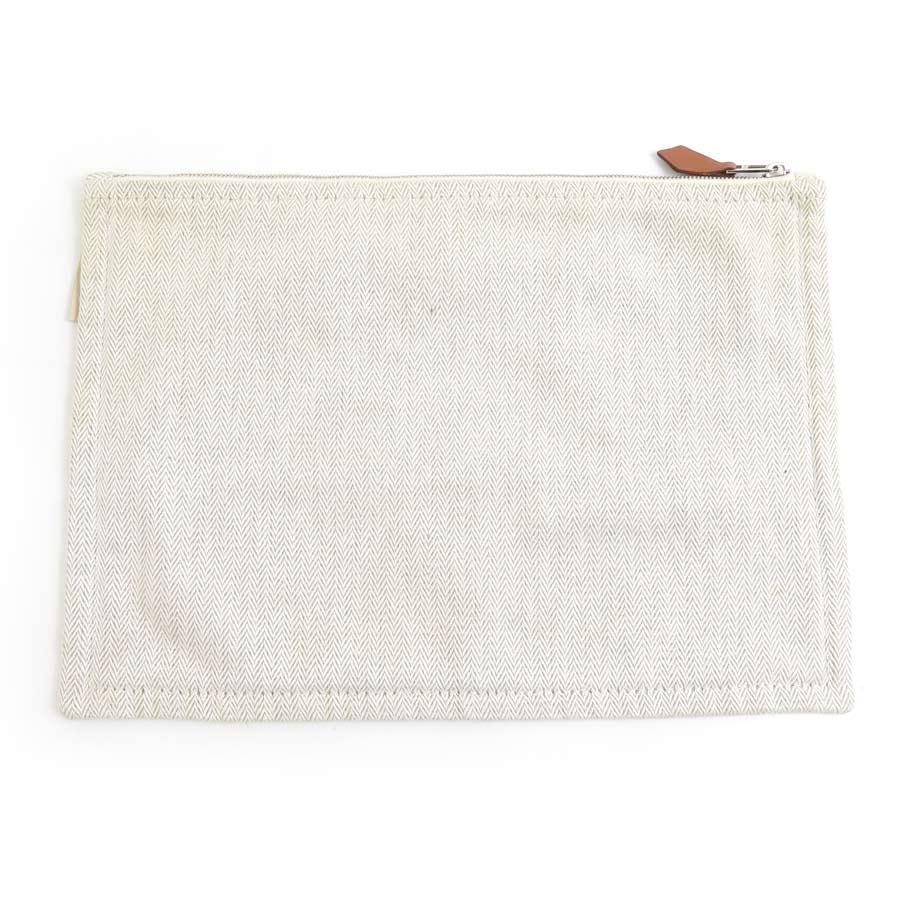 HERMES エルメス ポーチ トゥルース フラット ティピ コットン  