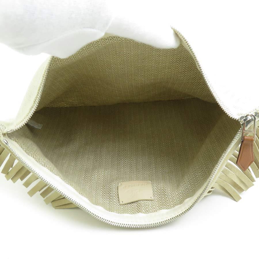 HERMES エルメス ポーチ トゥルース フラット ティピ コットン  