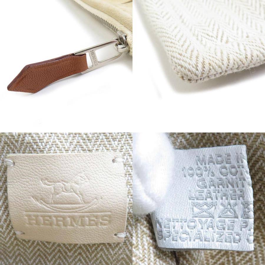 HERMES エルメス ポーチ トゥルース フラット ティピ コットン  