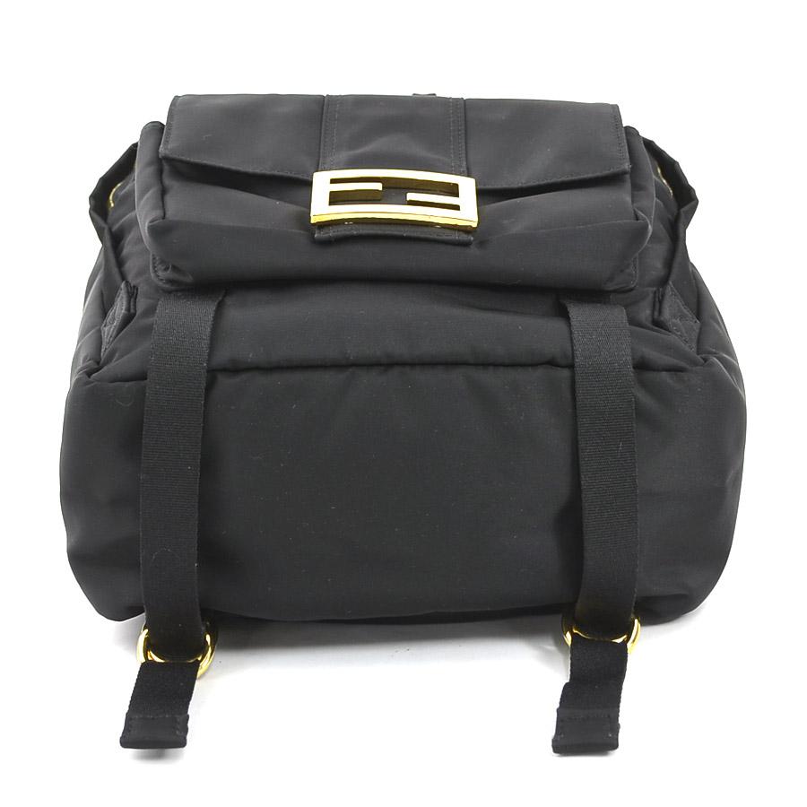 FENDI フェンディ リュック ブラック ロゴ ナイロン コンパクト FENDI（フェンディ） リュック ナイロン ブラック : ブランドバリュー