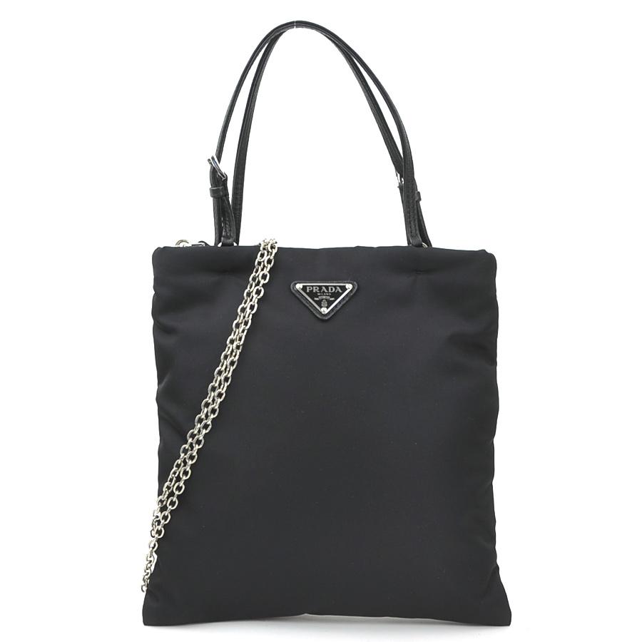 PRADA プラダ ナイロン ハンドバッグ ブラック PRADA（プラダ） ハンドバッグ 斜め掛けショルダーバッグ ナイロン