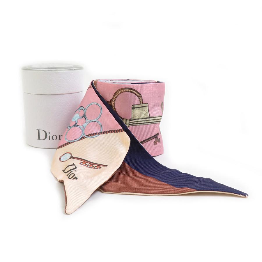 クリスチャンディオール Christian Dior スカーフ ミッツァ シルク マルチカラー_7