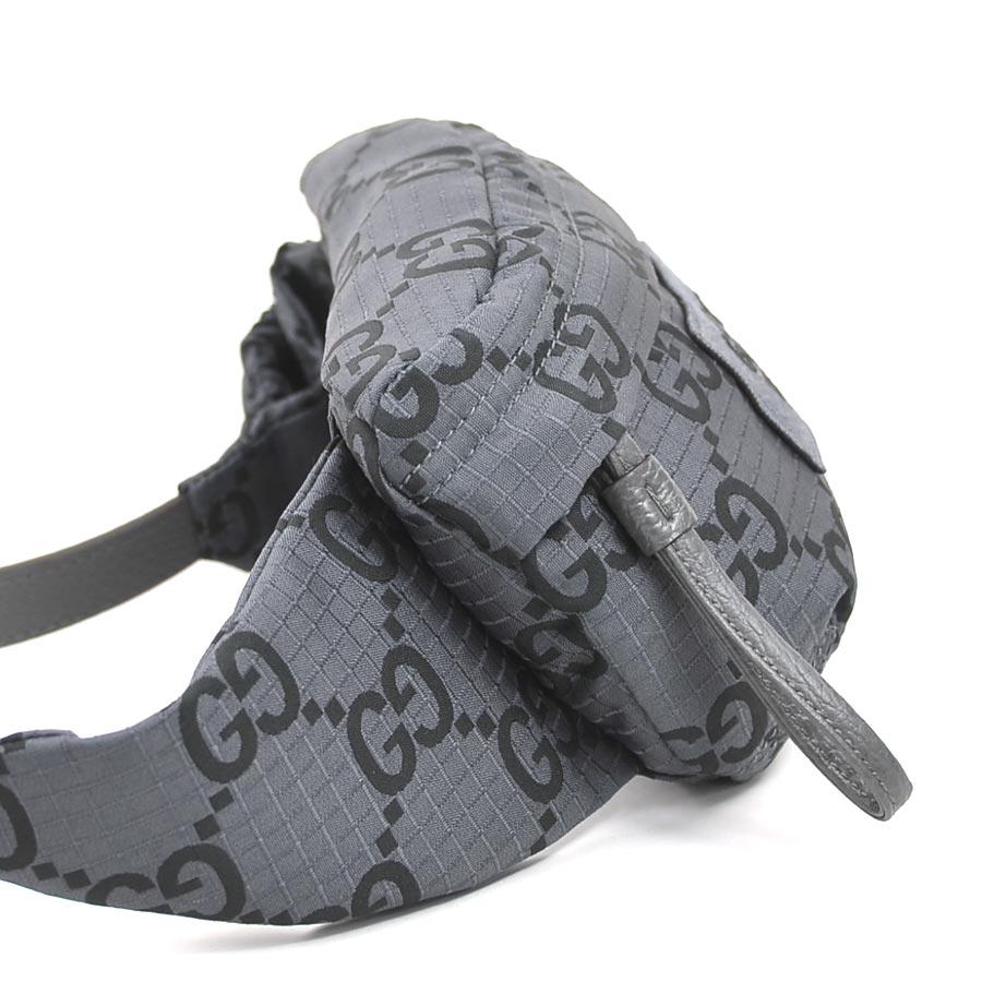 GUCCI（グッチ） ボディバッグ ベルトバッグ ナイロン/レザー グレー