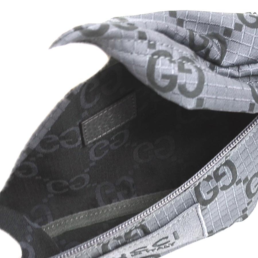 GUCCI（グッチ） ボディバッグ ベルトバッグ ナイロン/レザー グレー