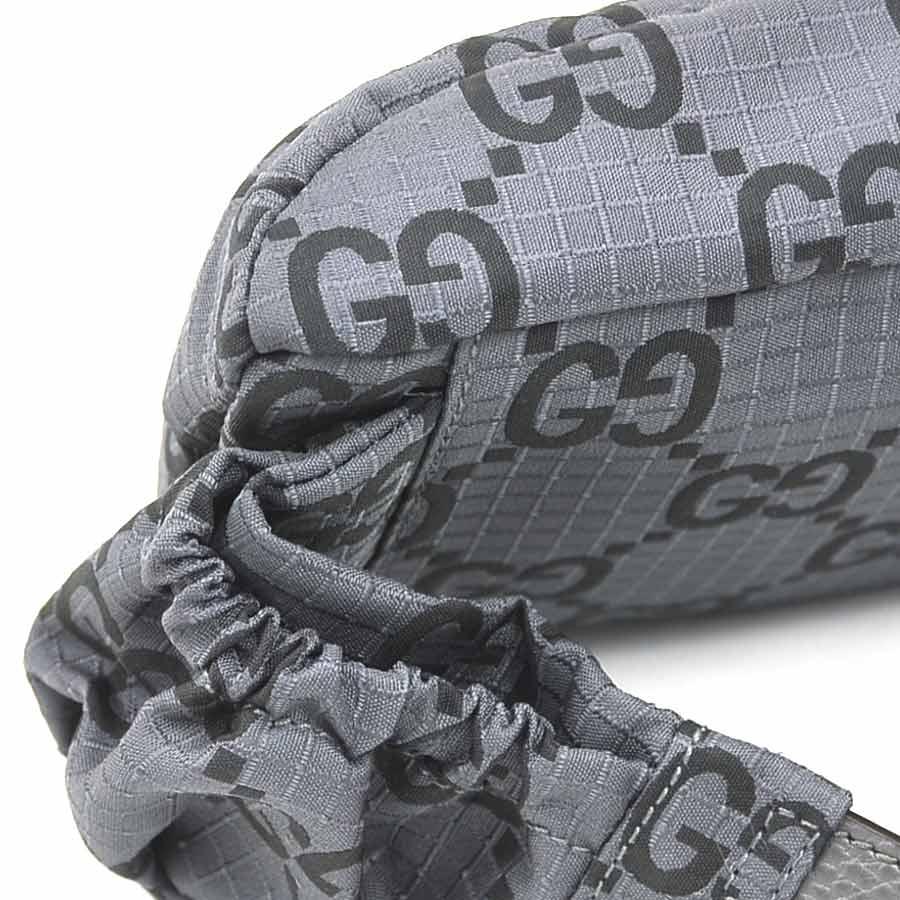 GUCCI（グッチ） ボディバッグ ベルトバッグ ナイロン/レザー グレー