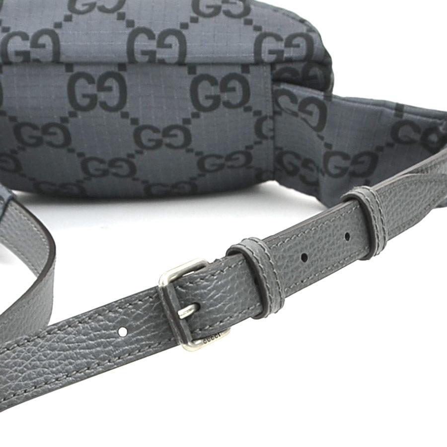 グッチ ベルトバッグ バムバッグ ボディーバッグ GUCCI（グッチ） ボディバッグ ベルトバッグ ナイロン/レザー グレー