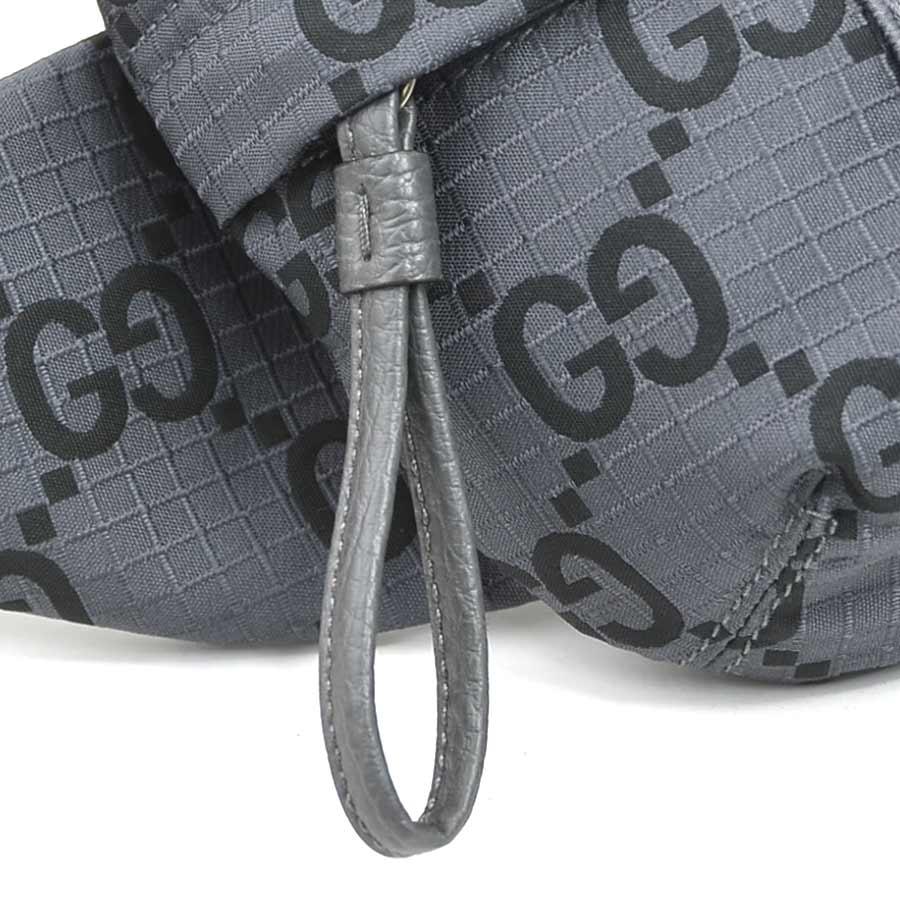GUCCI（グッチ） ボディバッグ ベルトバッグ ナイロン/レザー グレー