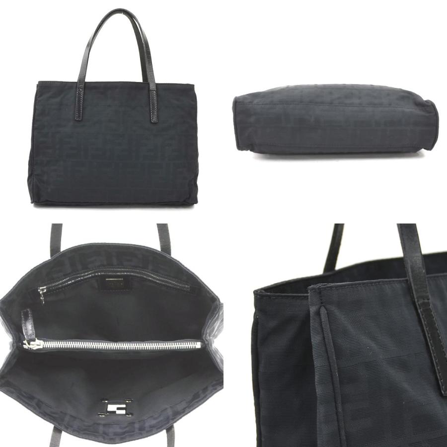 FENDI（フェンディ） ハンドバッグ ズッカ ナイロンキャンバス/レザー