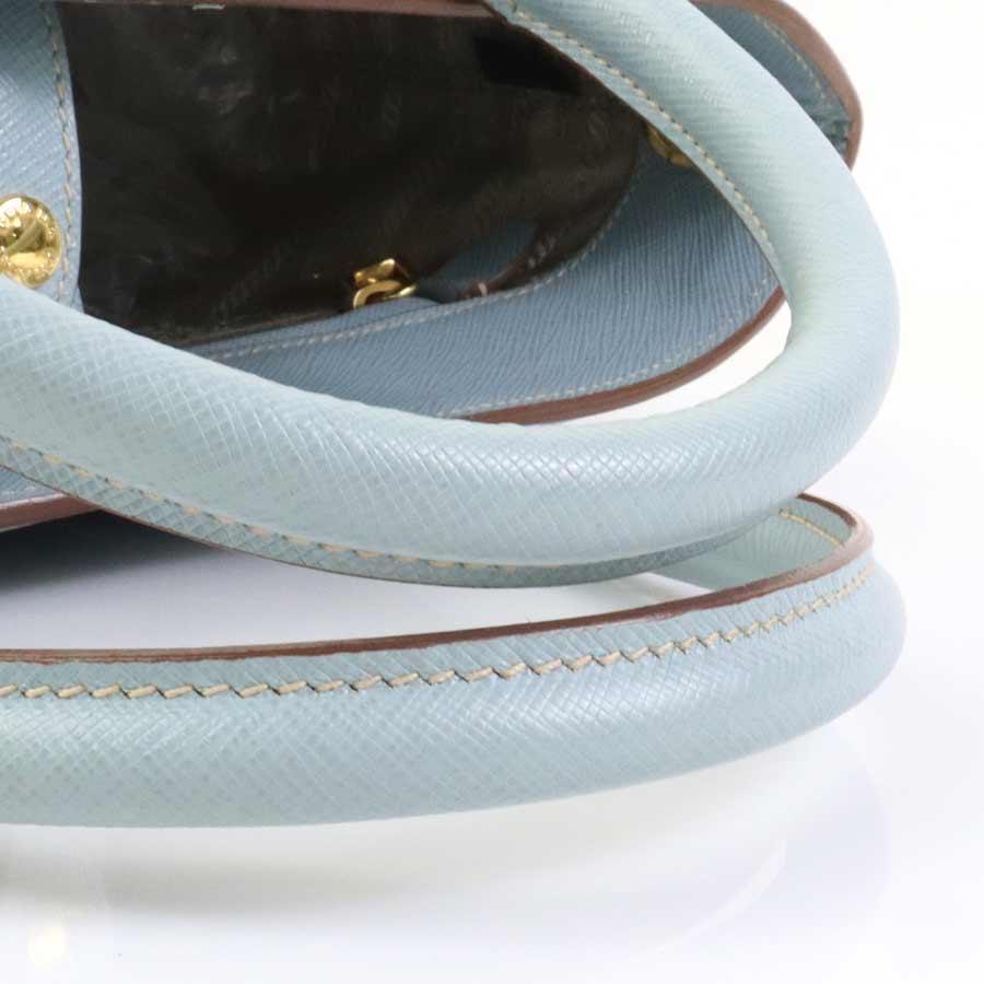 PRADA（プラダ） ハンドバッグ ショルダーバッグ レザー ライトブルー