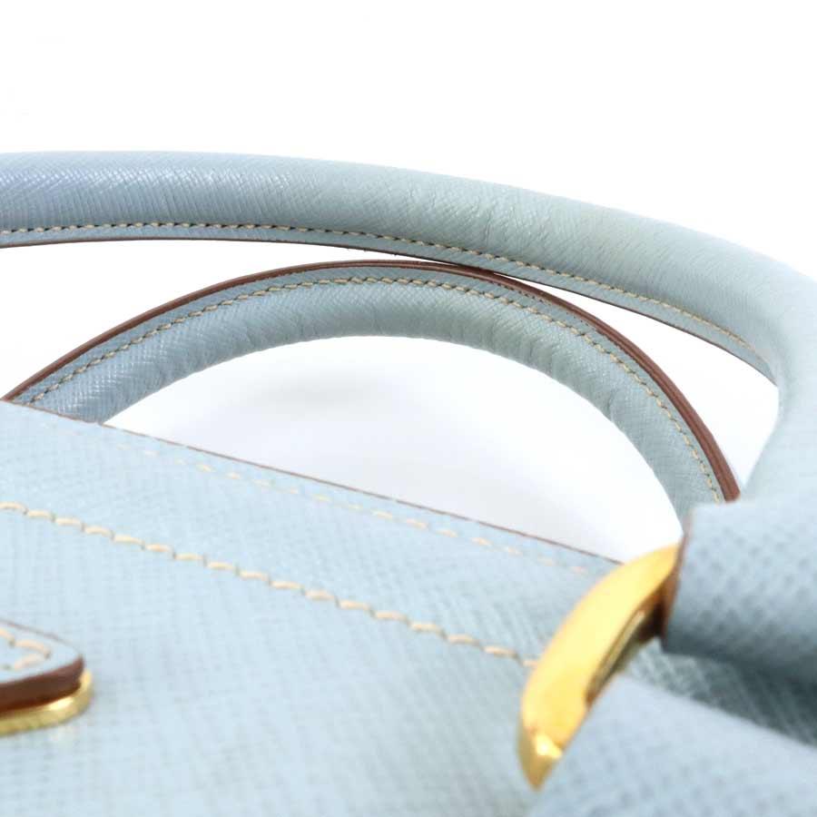PRADA（プラダ） ハンドバッグ ショルダーバッグ レザー ライトブルー