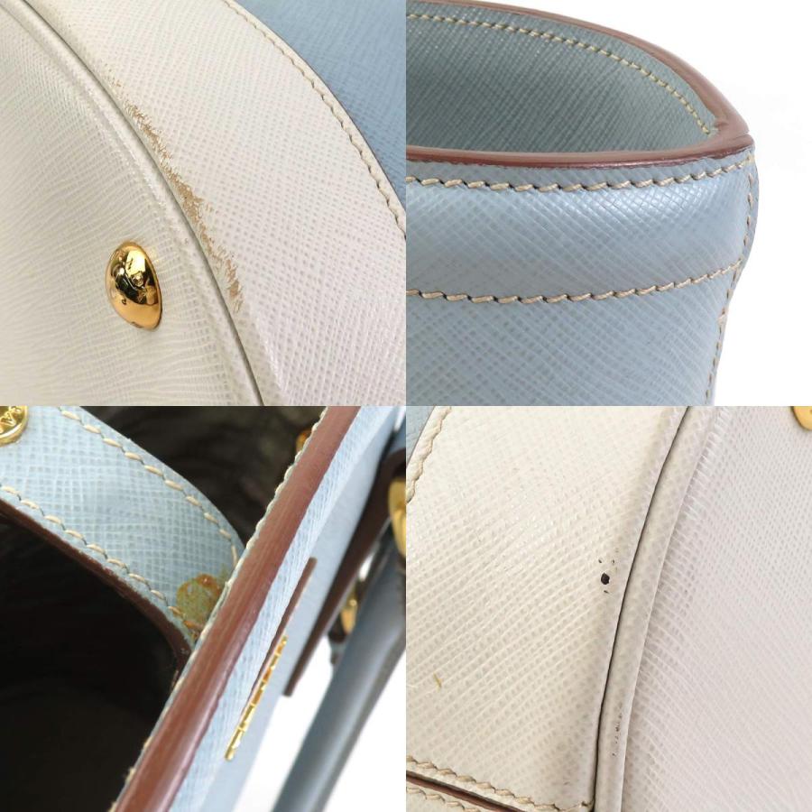 PRADA（プラダ） ハンドバッグ ショルダーバッグ レザー ライトブルー