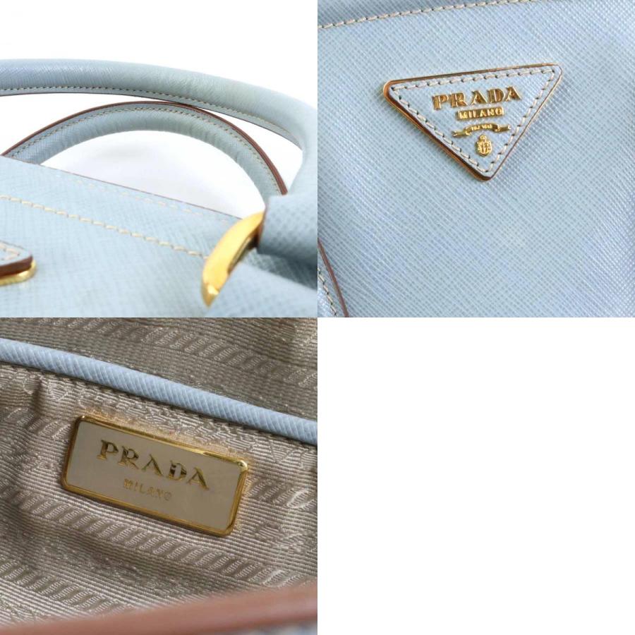 PRADA（プラダ） ハンドバッグ ショルダーバッグ レザー ライトブルー