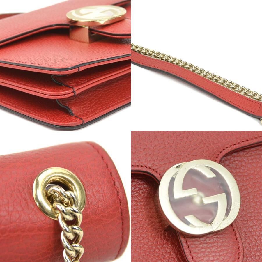 GUCCI（グッチ） ショルダーバッグ インターロッキング G レザー