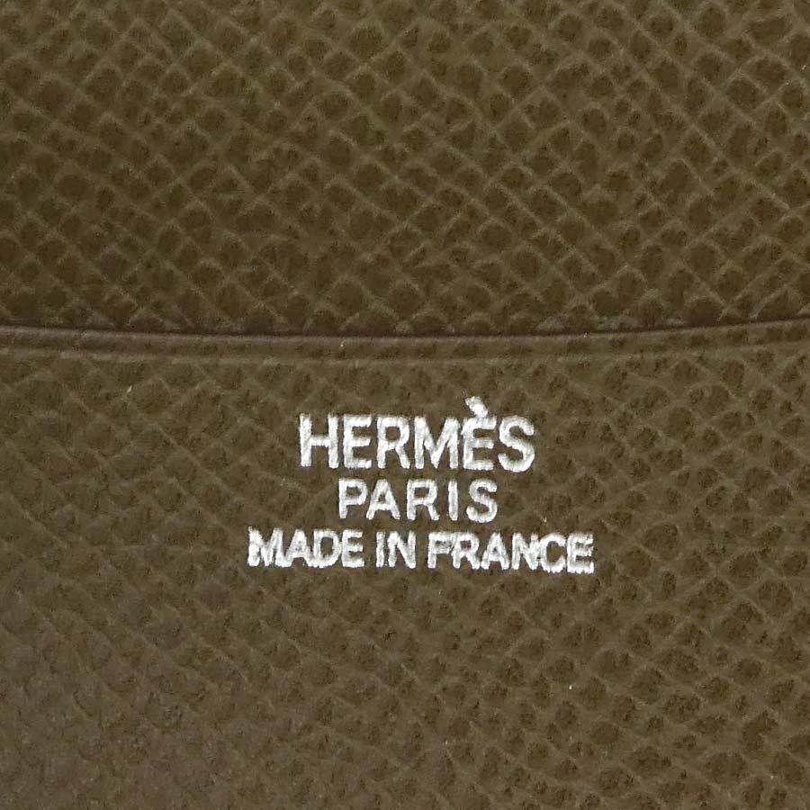 HERMES（エルメス） 手帳カバー レザー カーキブラウン : ブランド
