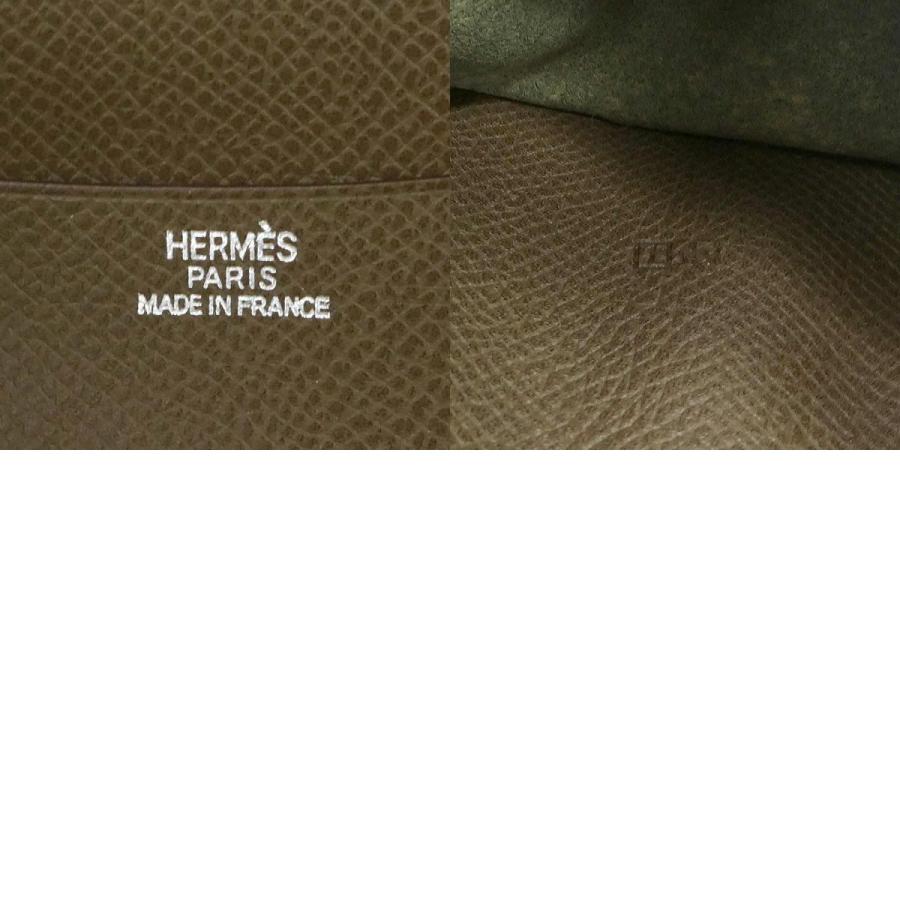 HERMES エルメス 手帳カバー レザー カーキブラウン : ブランド