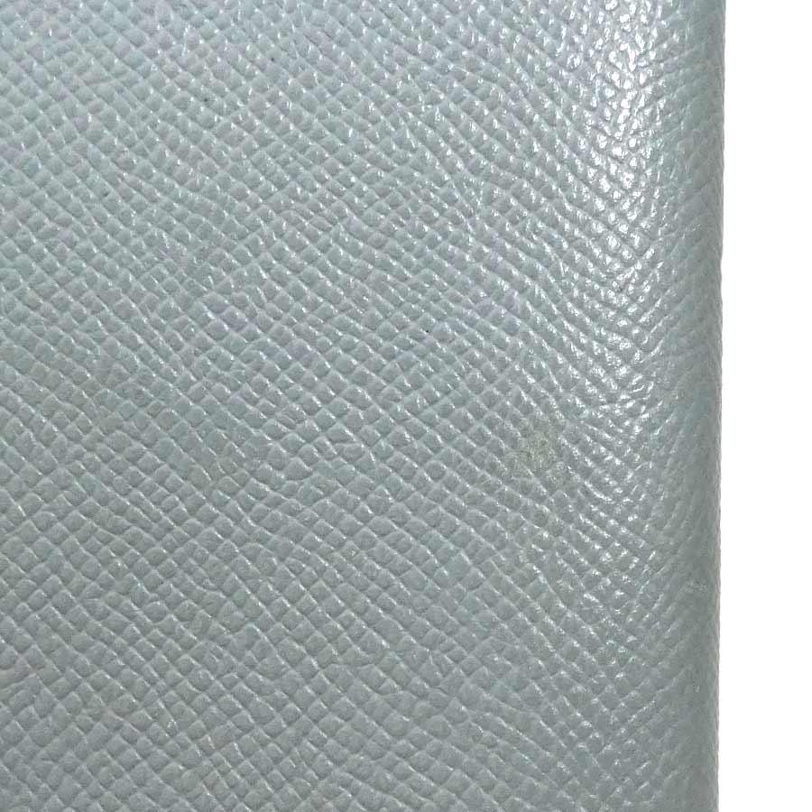 HERMES（エルメス） 手帳カバー レザー グレー/レッドオレンジ