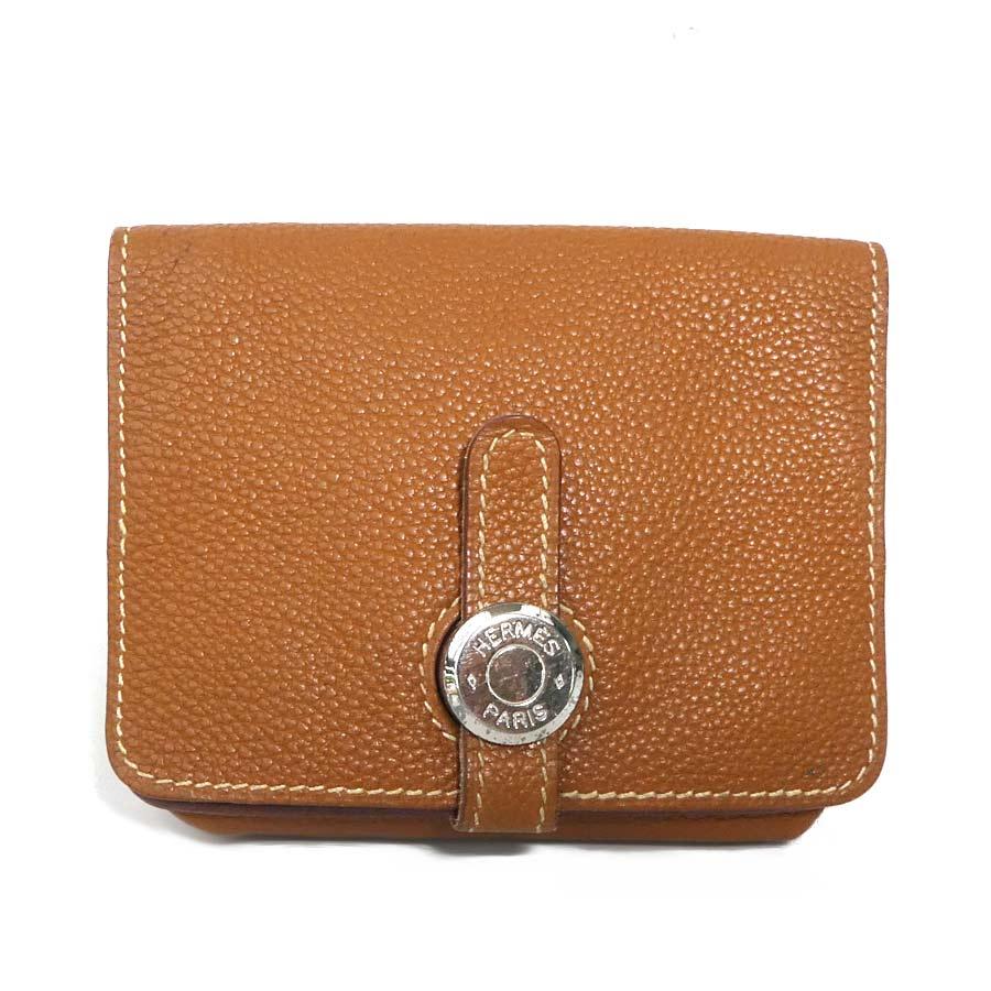 HERMES エルメス コインケース ドゴン レザー ブラウン : ブランド  