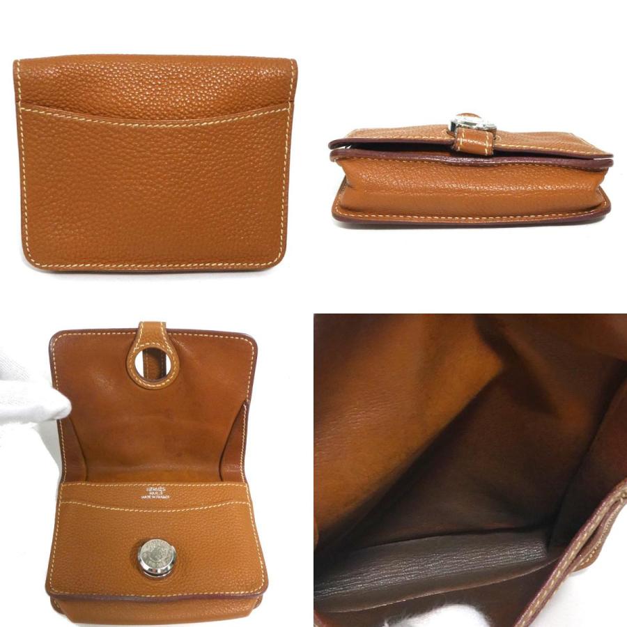 HERMES エルメス コインケース ドゴン レザー ブラウン : ブランド  