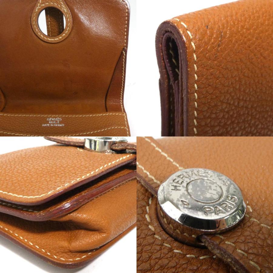 HERMES エルメス コインケース ドゴン レザー ブラウン : ブランド  