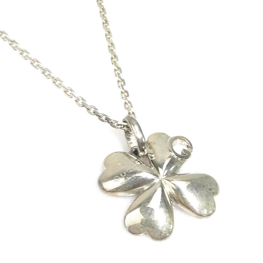 GUCCI グッチ ペンダント ネックレス クローバー AG925 シルバー GUCCI グッチ ネックレス クローバー シルバー925 シルバー