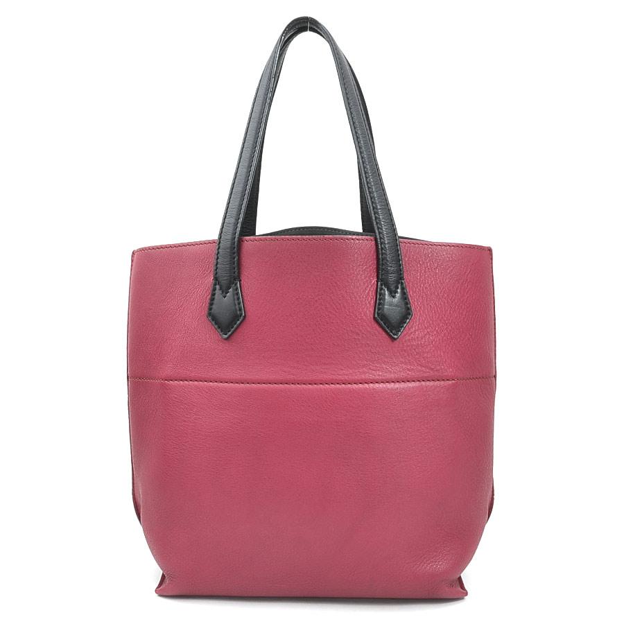 フェンディ FENDI ハンドバッグ トートバッグ オールイン ショッピング レザー ボルドー/ブラック