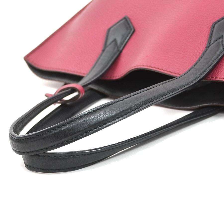 フェンディ FENDI ハンドバッグ トートバッグ オールイン ショッピング レザー ボルドー/ブラック