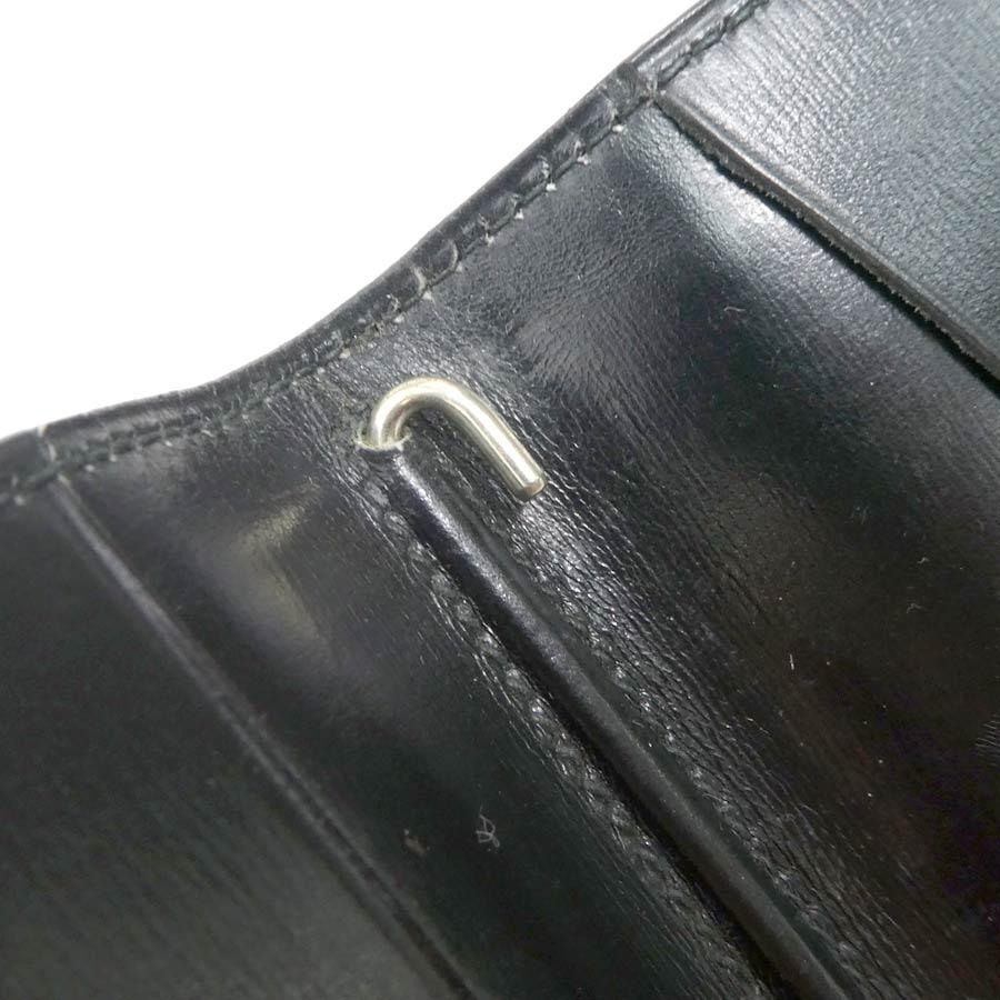 エルメス HERMES 手帳カバー レザー ブラックの画像