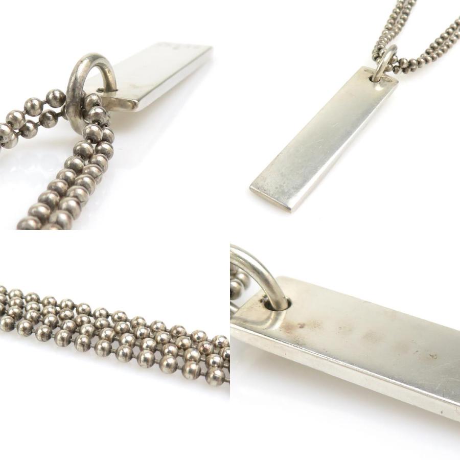 GUCCI ダブルチェーン ネックレス GUCCI グッチ ネックレス プレート ダブルボールチェーン