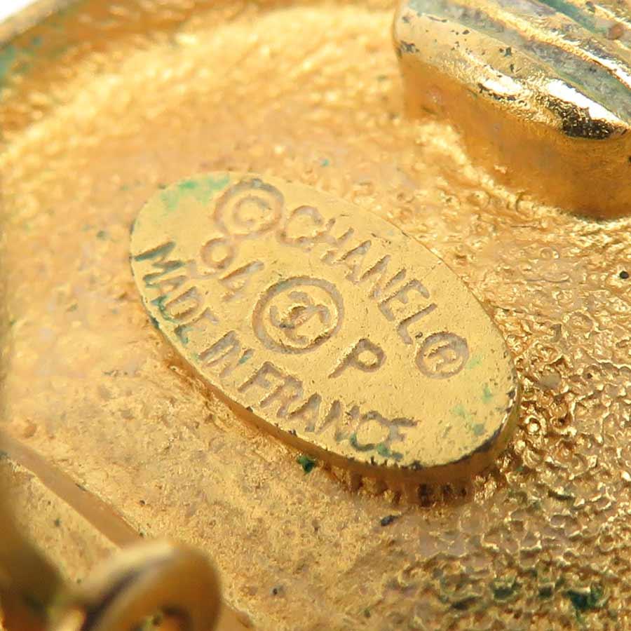 シャネル CHANEL イヤリング ココマーク メタル ゴールド_13