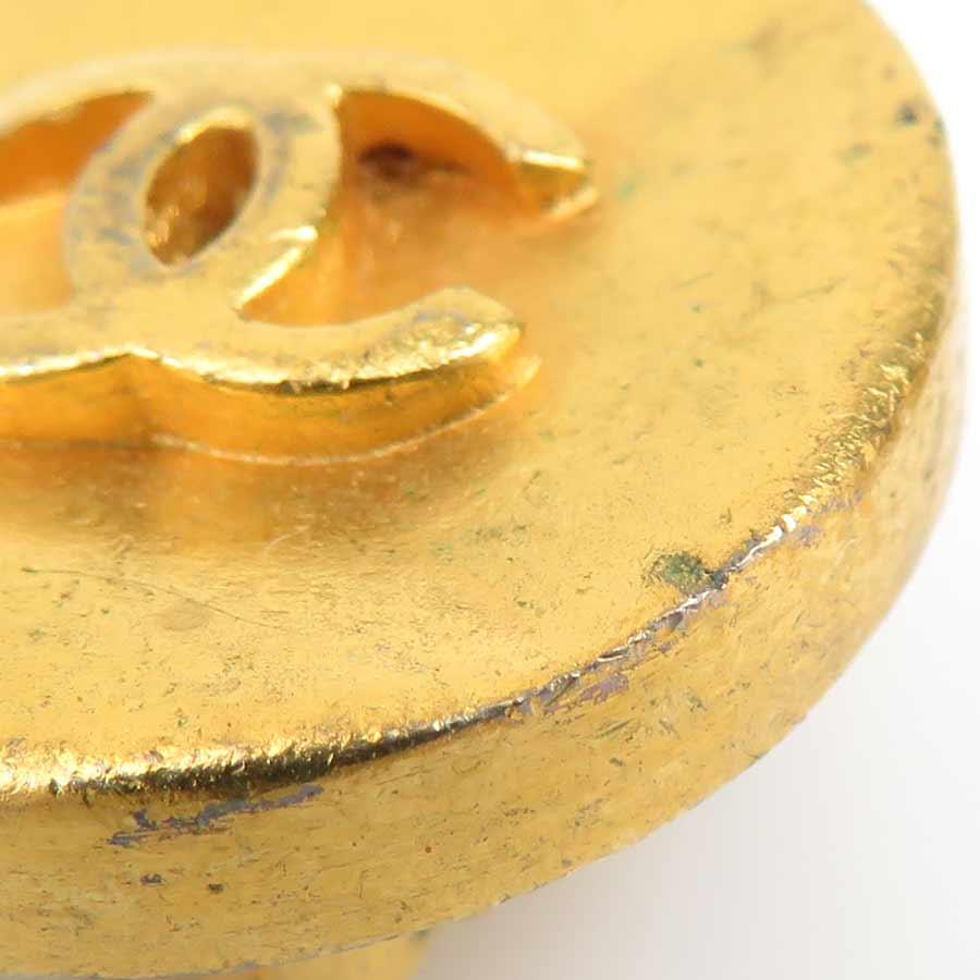 シャネル CHANEL イヤリング ココマーク メタル ゴールド_9