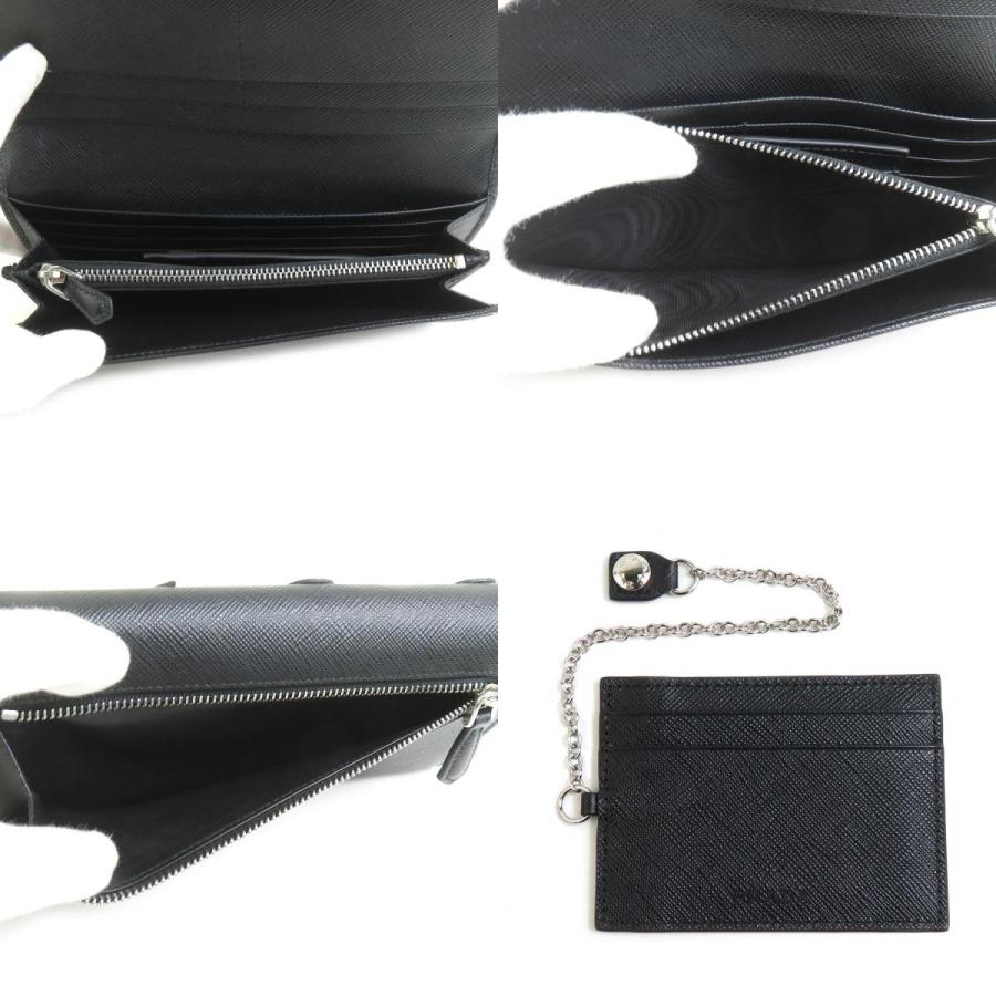 PRADA（プラダ） 長財布 SAFFIANO ROBOT レザー/メタル ブラック