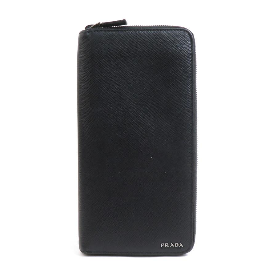 PRADA プラダ オーガナイザー 長財布 レザー ブラック : ブランド
