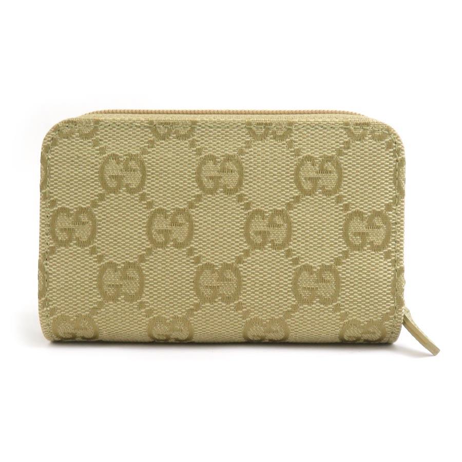 グッチ GUCCI キーケース カードケース GGキャンバス ライトカーキ_1