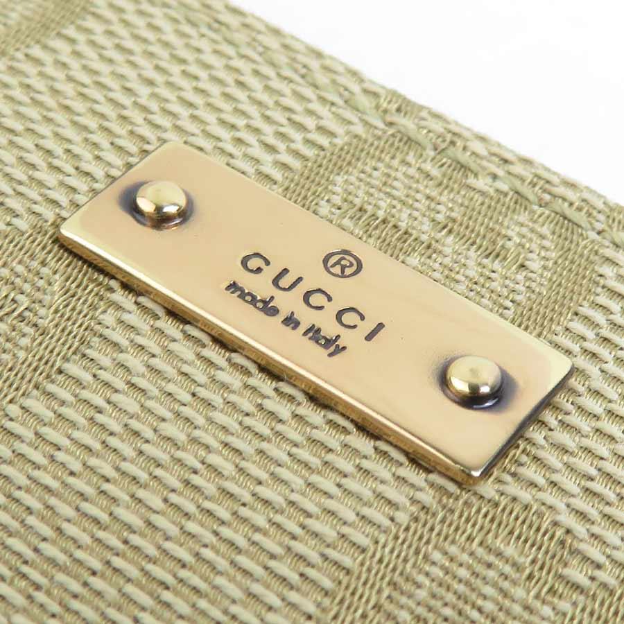 グッチ GUCCI キーケース カードケース GGキャンバス ライトカーキ_5