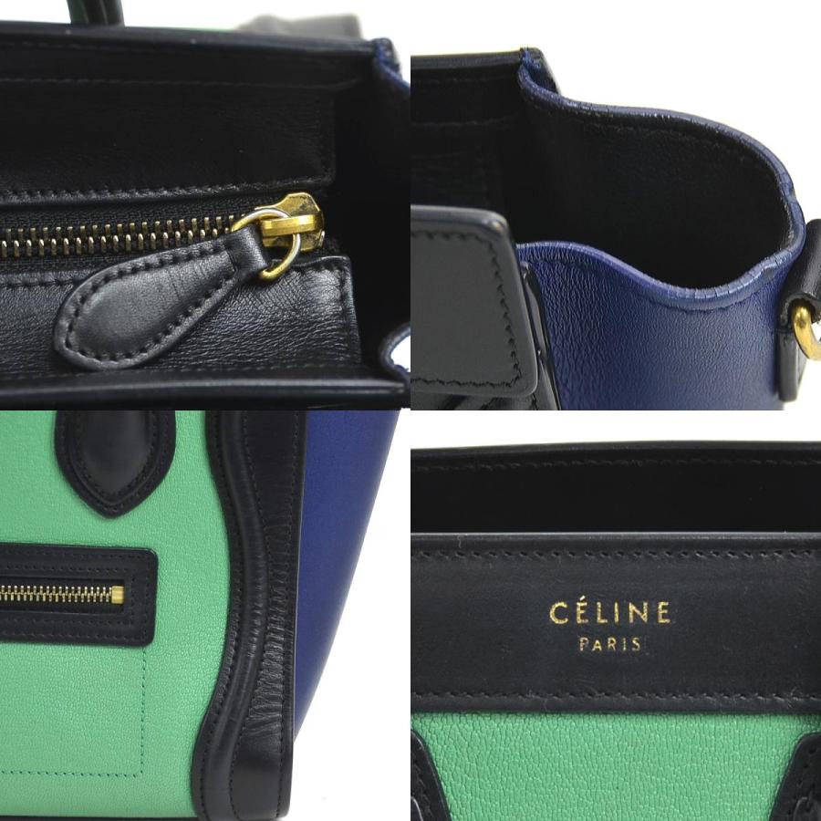 CÉLINE ラゲージナノ/オリーブグリーン/ブラック CÉLINE ラゲージナノ/オリーブグリーン/ブラック CELINE Luggage