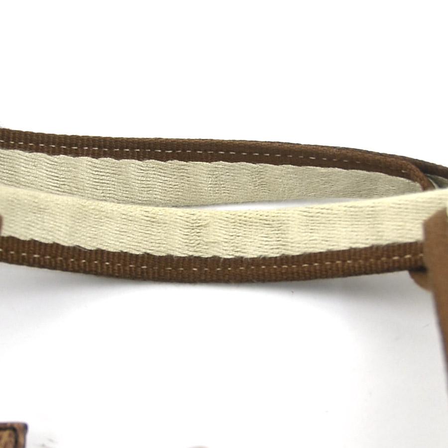 フェンディ FENDI ハンドバッグ セレリア レザー/キャンバス ブラウン