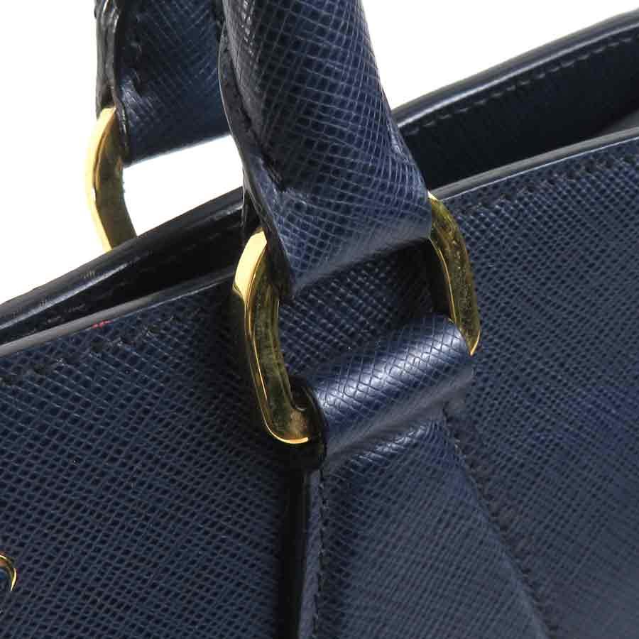 PRADA（プラダ） ハンドバッグ ショルダーバッグ レザー ネイビー