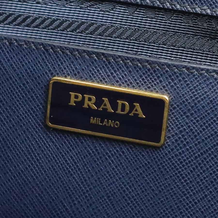 PRADA（プラダ） ハンドバッグ ショルダーバッグ レザー ネイビー