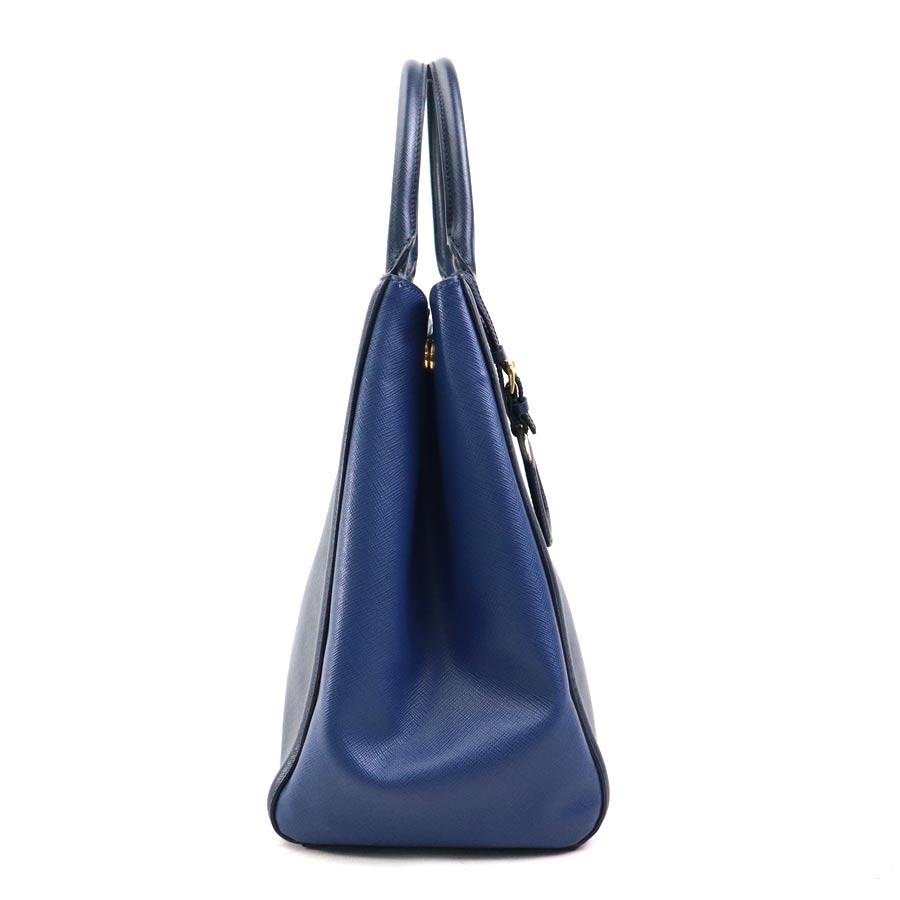 【PRADA】超美品 ネイビー ハンドバッグ PRADA（プラダ） ハンドバッグ ショルダーバッグ レザー ネイビー
