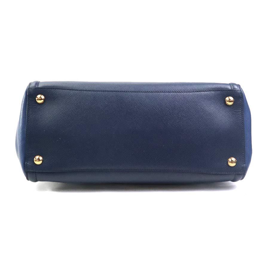 PRADA（プラダ） ハンドバッグ ショルダーバッグ レザー ネイビー