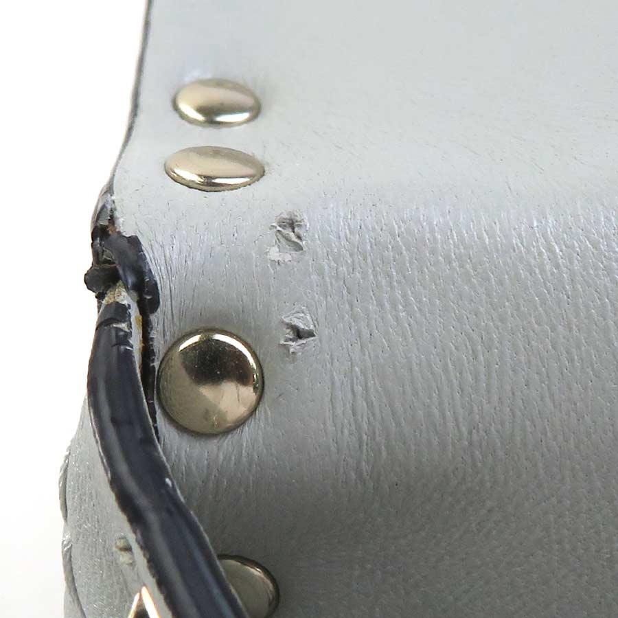 ヴァレンティノ ガラヴァーニ Valentino Garavani ハンドバッグ ショルダーバッグ ロックスタッズ レザー/メタル ライトグレー/ライトゴールド